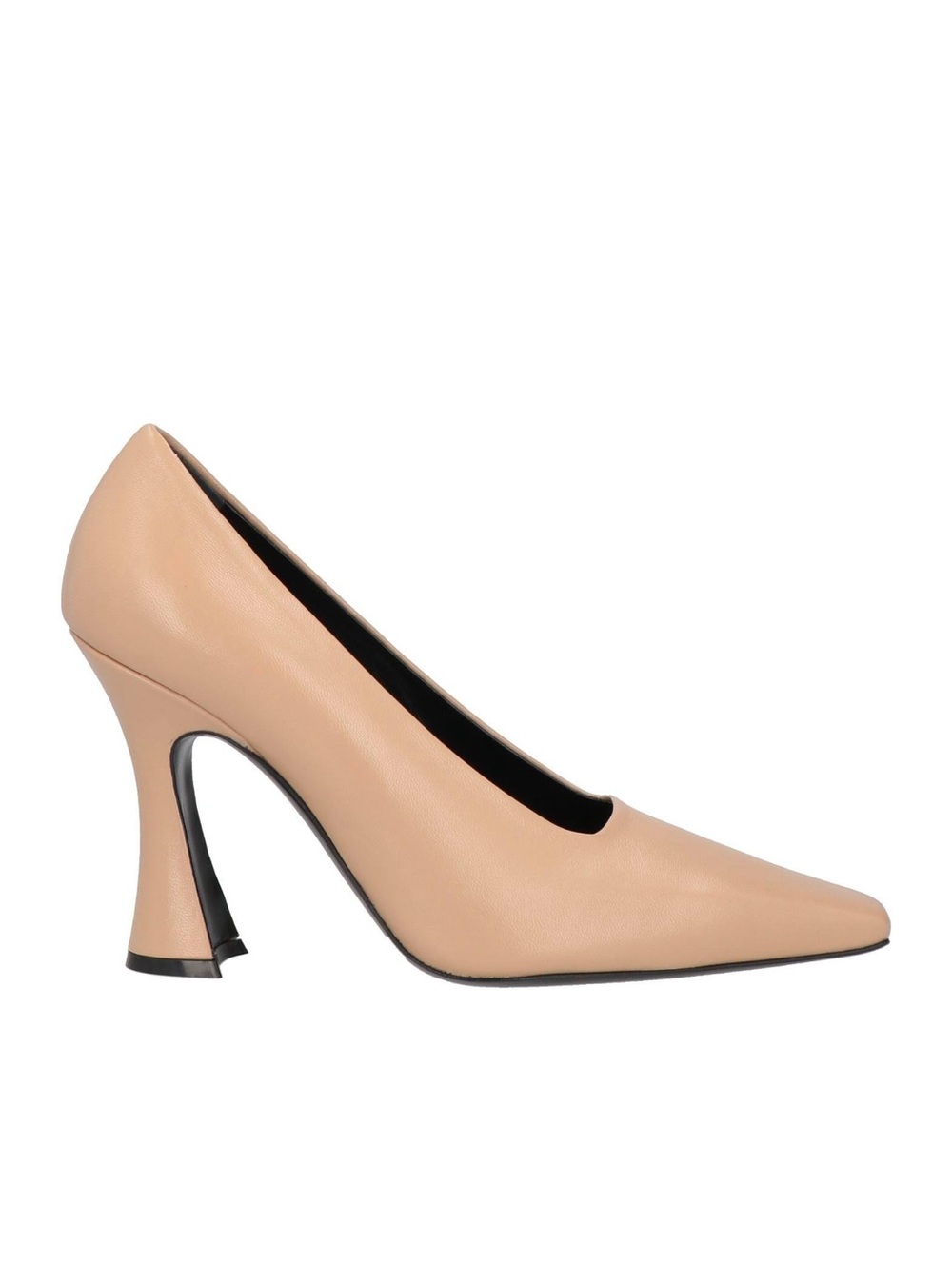$380 US 9 EU 40 🇮🇹 Italy Kalliste Women Genuine Leather Pump Beige Heels 4”